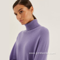 Autumn Purple Women's Loose Fashion Knitted Top
